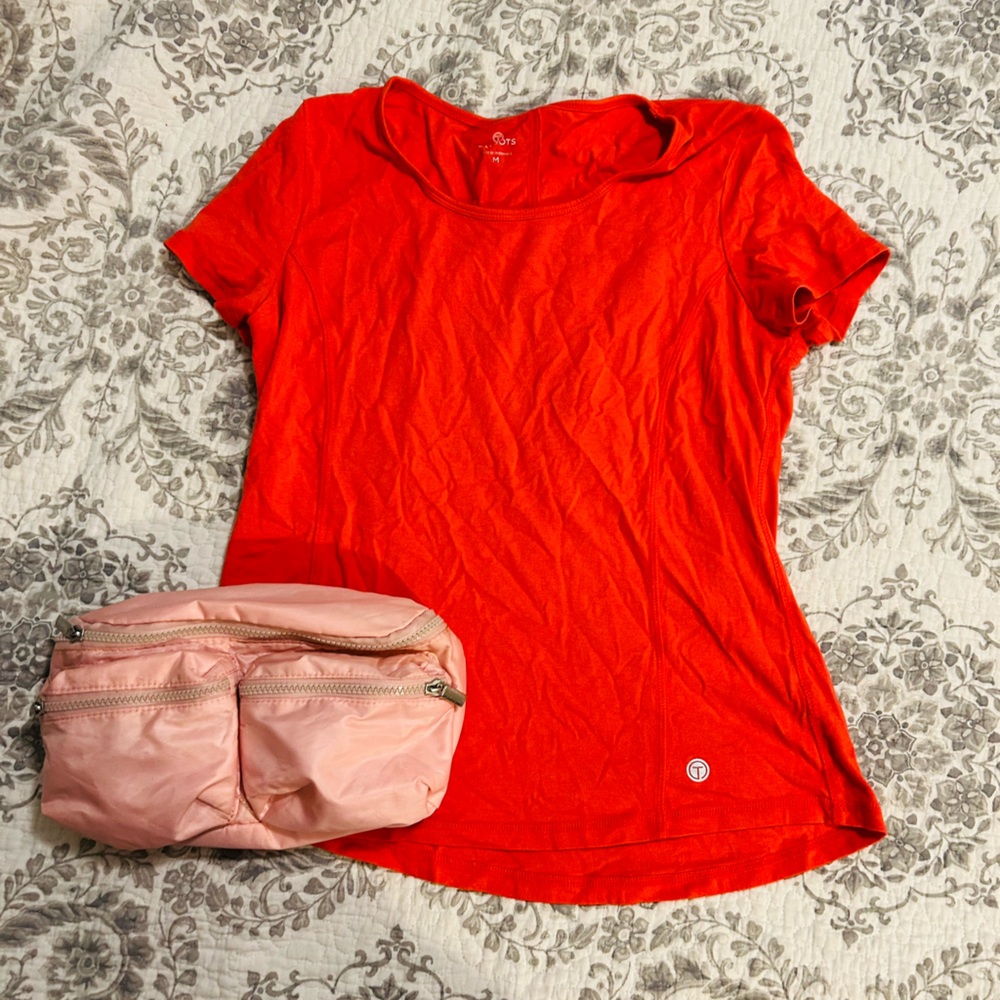 Talbots orange active workout top